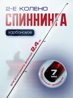 Второе колено спиннинга 2,4м, 7мм диаметр,вершинка, карбон SkyFish 233499063 купить за 913 ₽ в интернет‑магазине Wildberries